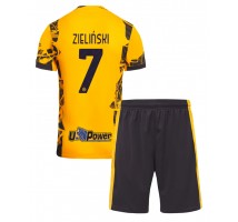 Inter Milan Piotr Zielinski #7 Koszulka Trzecia dzieci 2024-25 Krótki Rękaw (+ krótkie spodenki)